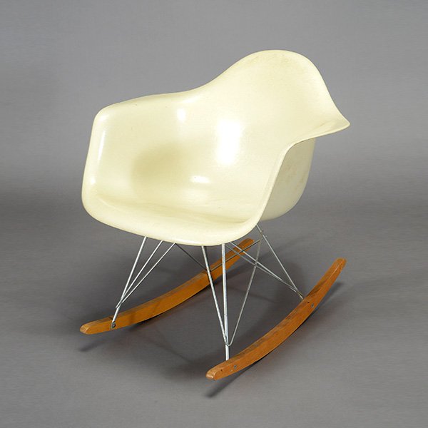 Charles & Ray Eames Rocking Chair.: Charles & Ray Eames Rocking Chair. Width 24 3/4 inches, Height 27 inches.