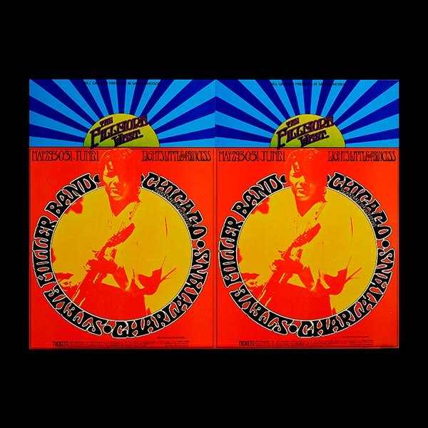 Steve Miller Band Fillmore West-Pair Posters Randy: Steve Miller Band At The Fillmore West-Pair Of Posters Randy Tuten. Length 21 inches, Width 13 3/4 inches.