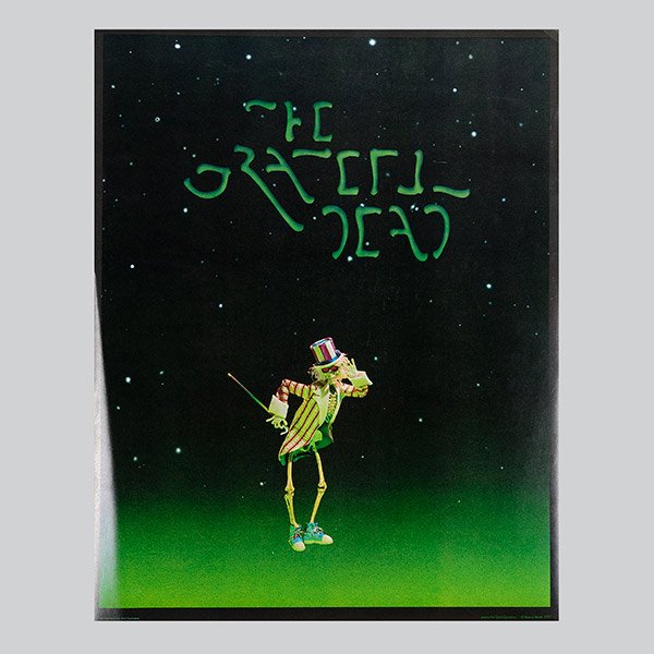Grateful Dead Movie Poster By Gary Gutierrez: Grateful Dead Movie Poster By Gary Gutierrez, Round Reels, 1977, Tea Lautrec Litho, San Francisco {Dimensions 28 x 22 inches}
