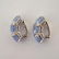 Pair of Sapphire, Diamond, 18k, 14k White Gold - 3