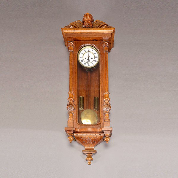 Austrian Regulator Wall Clock: Austrian Regulator Wall Clock {Dimensions 46 x 15 x 7 1/2 inches} [pendulum]