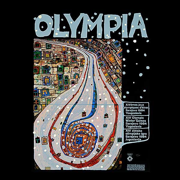 Group of 8 prints from the 1984 Winter Olympics