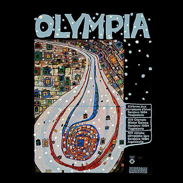 Group of 8 prints from the 1984 Winter Olympics