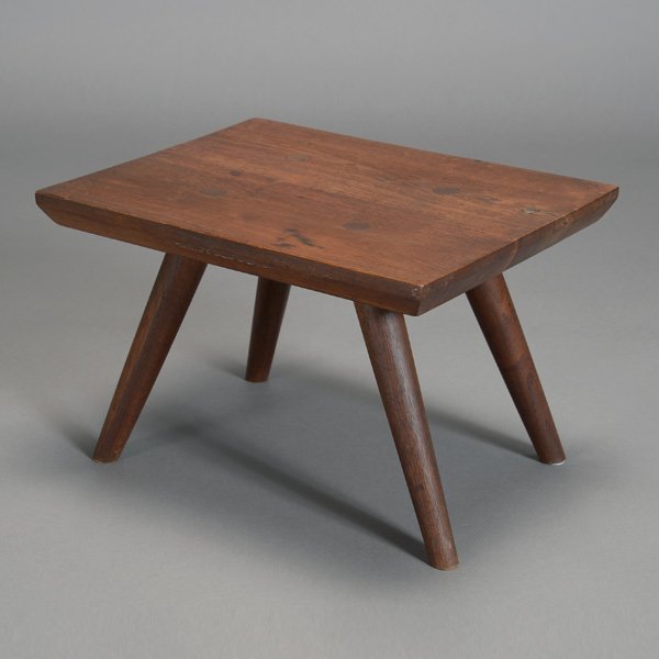 George Nakashima Black Walnut Rectangular End Table: George Nakashima Black Walnut Rectangular End Table, a Studio piece from the 1960s {Dimensions 14 x 19 x 13 inches}