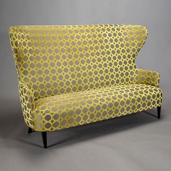 Tom Dixon for George Smith Contemporary Wingback Sofa: Tom Dixon for George Smith Contemporary Wingback Sofa, London Design Festival 2008 {Dimensions 50 x 80 x 27 inches}