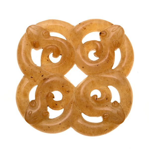 A Yellow Jade Pendant, Qing Dynasty (1 of 5)