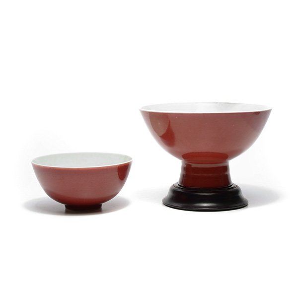 Two Copper-Red Glazed Bowls, Yongzheng Marks and Period (1 of 8)