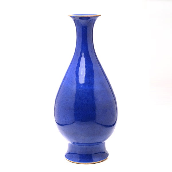 A Powder-Blue Glazed Vase, Qianlong Mark and Period (1 of 5)