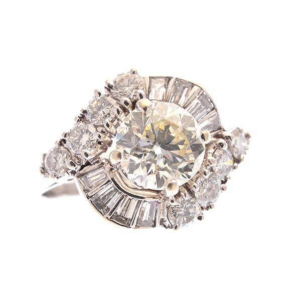 Diamond, 14k White Gold Ring. (1 of 4)