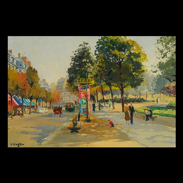 CONSTANTINE KLUGE "Paris Street Scene" Oil on canvas (1 of 6)