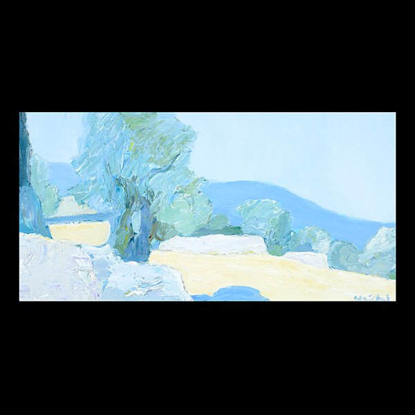 ROGER MUHL Sandy Beach with Trees oil on canvas (1 of 5)
