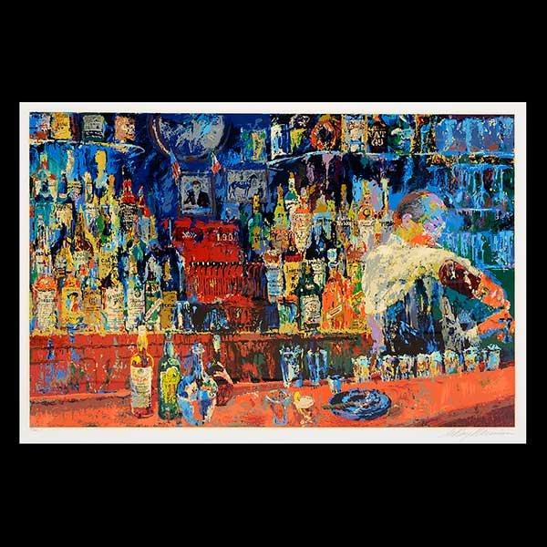 Leroy Neiman "Irish American Bar" Screen print (1 of 5)