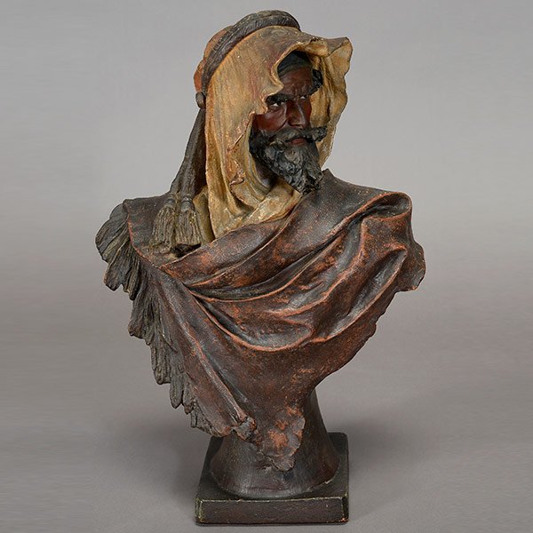 Austrian Stellmacher Bust of an Arab Man (1 of 5)