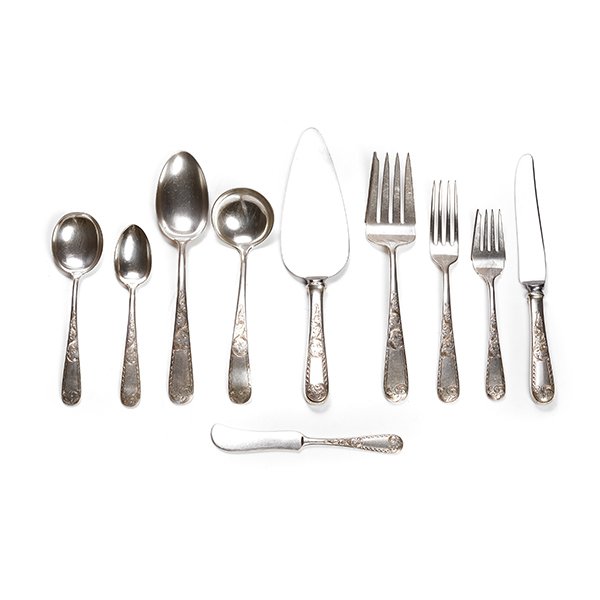 Kirk & Son Mayflower Sterling Flatware Service (1 of 5)