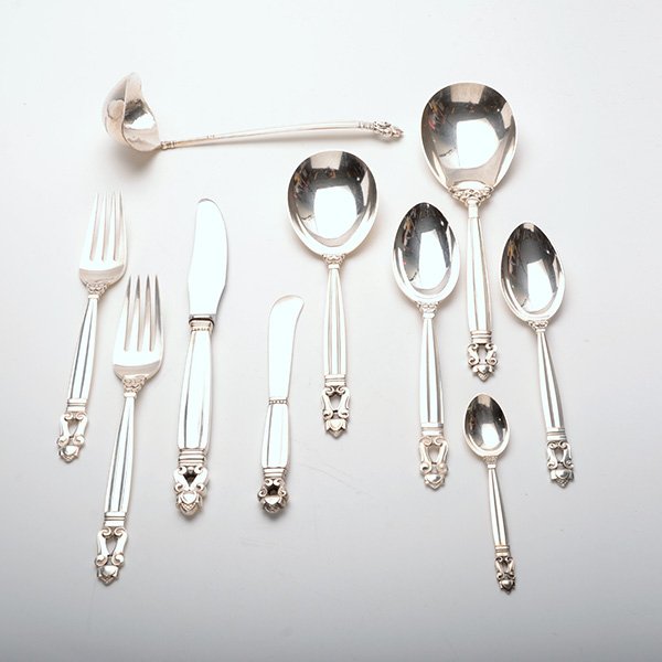 Set of Georg Jensen Sterling Silver Flatware (1 of 7)