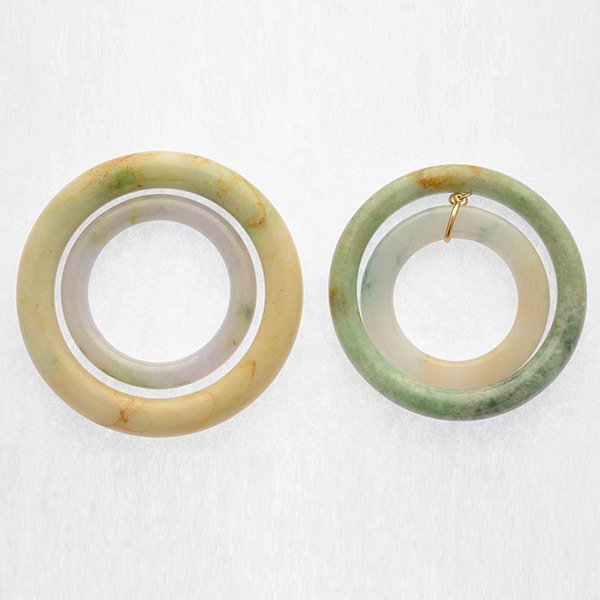 Collection of Jade, Silver Items. (1 of 3)