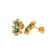 Collection of Two Pairs of Emerald, Diamond, 18k Yellow - 3