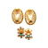 Collection of Two Pairs of Emerald, Diamond, 18k Yellow - 4