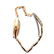 Ladies Retro Rolex Bubble Back, 18k Rose Gold, - 3