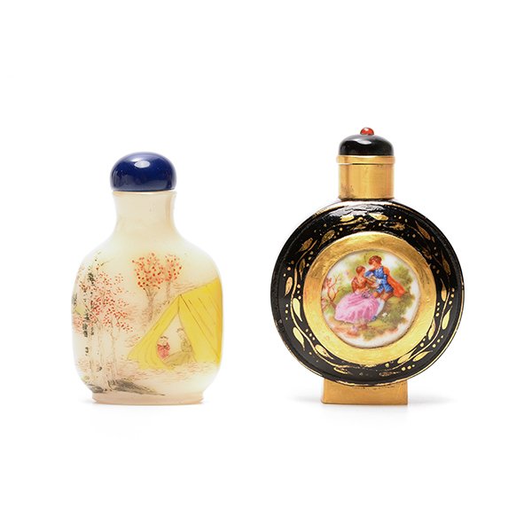 Two Enameled Glass Snuff Bottles (1 of 5)