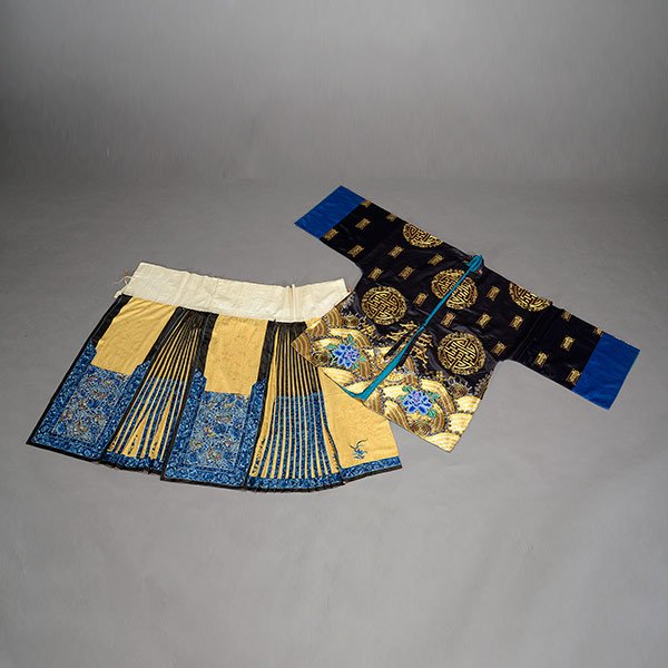 An Embroidered Silk Jacket and Skirt (1 of 8)