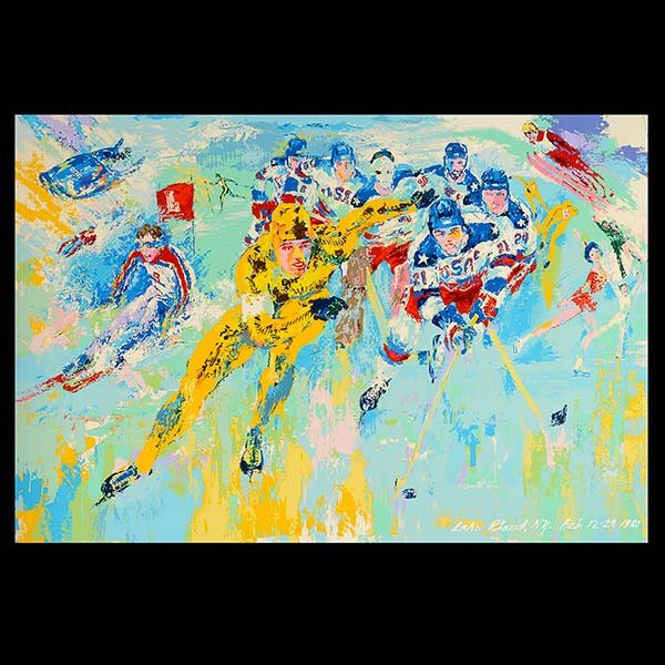 LEROY NEIMAN "Lake Placid Winter Olympics 1989" (1 of 5)