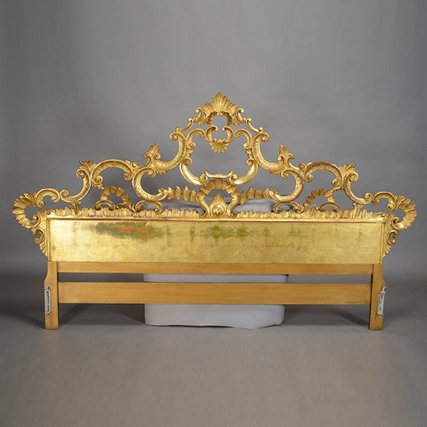 Italian Rococo Style Giltwood King Size Headboard (1 of 4)
