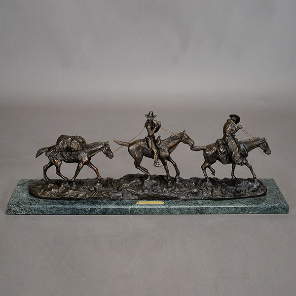 After Charles Marion Russell, Bronze Figural Group (1 of 5)