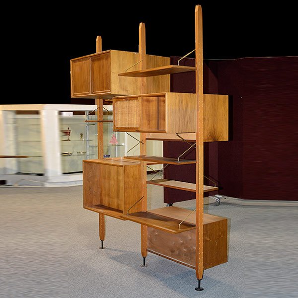 Danish Mid-Century Modern Double Sided Wall Unit (1 of 4)