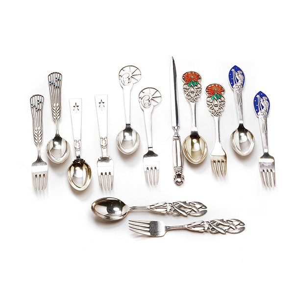 12 Arne Michelson Sterling Flatwares and a Georg Jensen (1 of 5)
