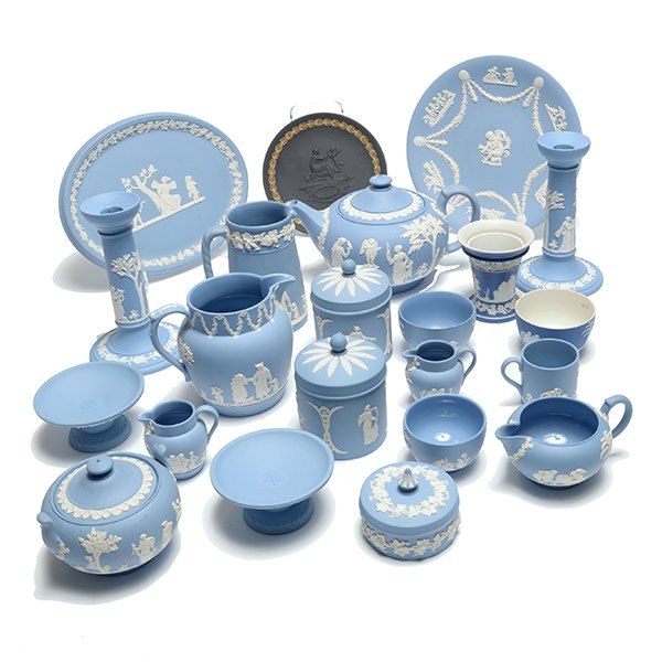 Collection of Wedgwood Blue Jasperware (1 of 10)