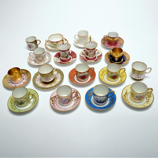 Collection of Limoges Porcelain Demitasse Cups & (1 of 10)