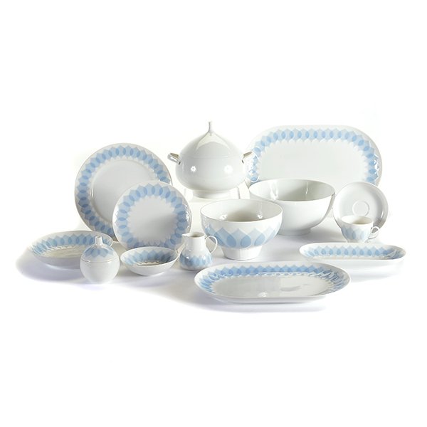 Set of Rosenthal Blue Lotus China (1 of 3)