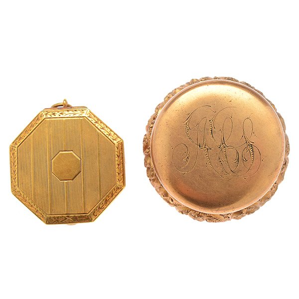 Collection of Two Gold, Gold-Filled Boxes. (1 of 5)
