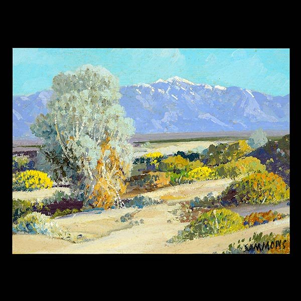 CARL SAMMONS Desert Landscape Oil (1 of 5)