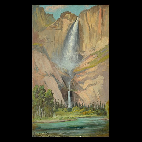 James Everett Stuart, Yosemite Falls, framed (1 of 5)