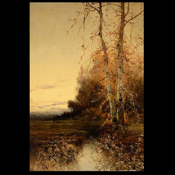 ALFRED C RODRIQUEZ "River Landscape" California Art (1 of 4)