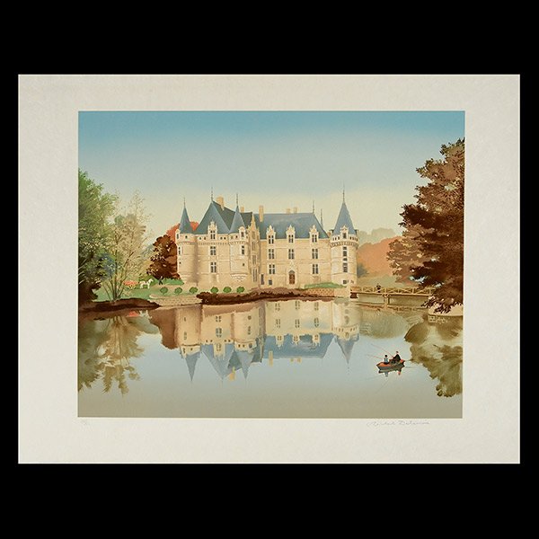 MICHEL DELACROIX "Six Chateaux de la Loire" Lithographs (1 of 5)