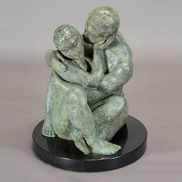 Sculpture "Lovers" signed, Contemporary Art (1 of 4)