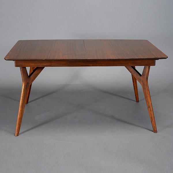 Mid Century Modern Mahogany Wishbone Leg Dining Table (1 of 4)