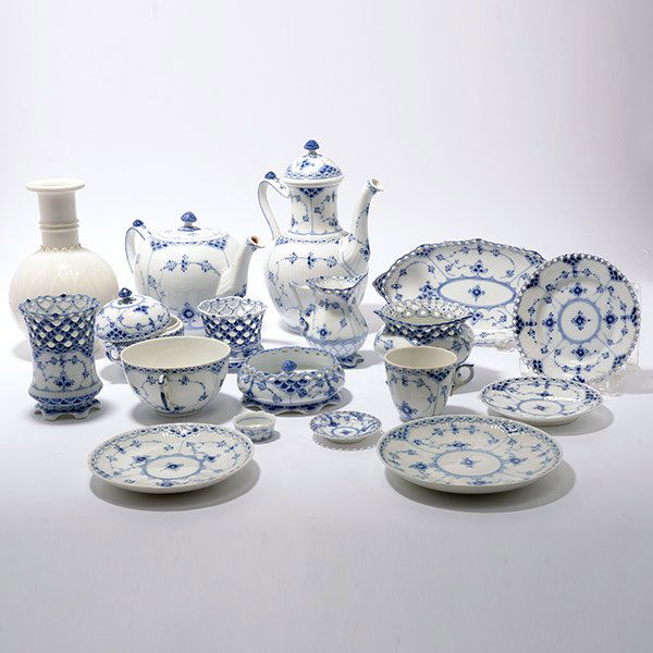 Collection of Royal Copenhagen Blue Lace Table Articles (1 of 10)