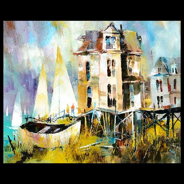 JACK LAYCOX Contemporary California Art, Oil (1 of 5)