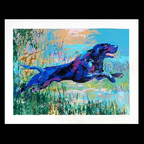 LEROY NEIMAN "Black Labrador" Serigraph. (1 of 5)