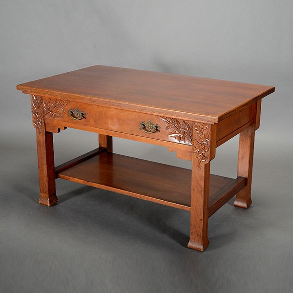 Arts & Crafts Library Table (1 of 4)