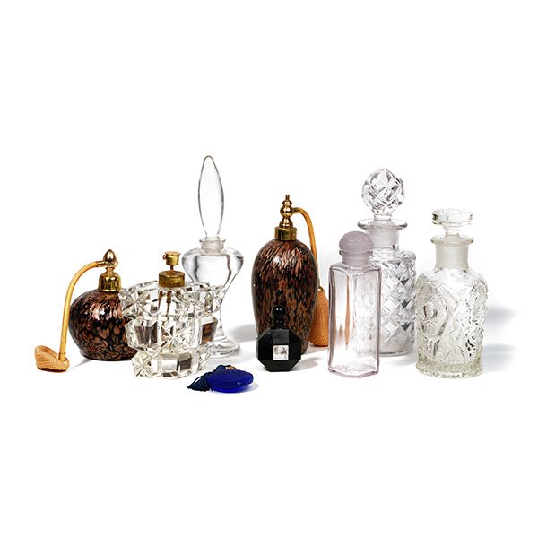 Collection of Nine Glass Perfume Bottles (1 of 5)