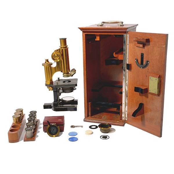 Carl Zeiss Jena Gilt Brass Microscope (1 of 10)