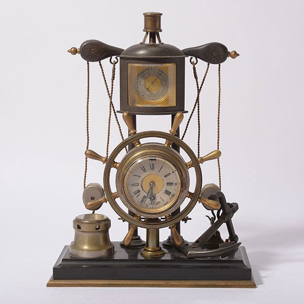 French J. Ullmann & Co. Nautical Mantle Clock (1 of 9)