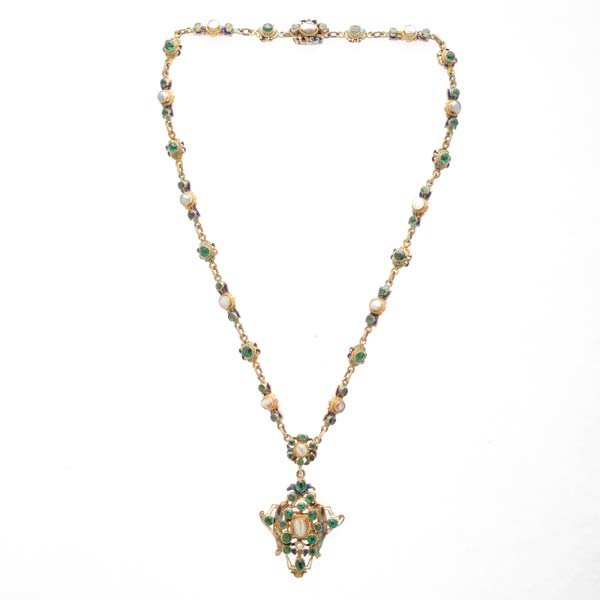 Austro Hungarian Garnet-and-Glass Doublet, (1 of 5)