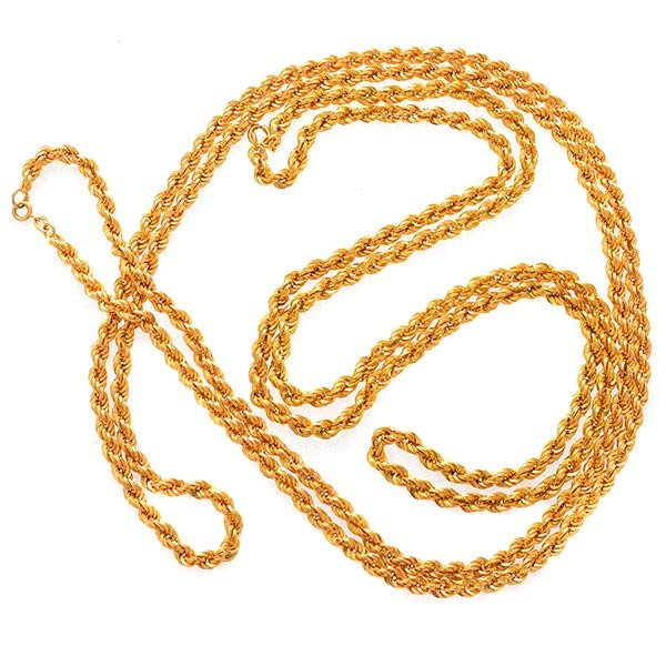 Collection of Two 18k Yellow Gold Neck Chains. (1 of 4)