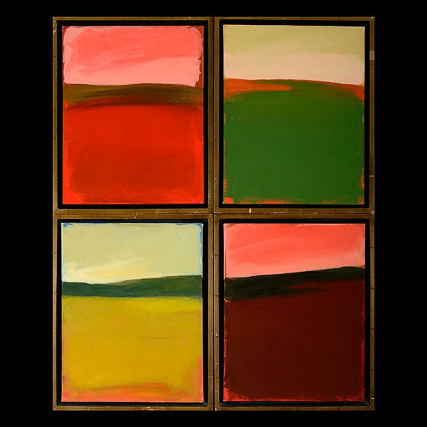 DAVID SKINNER Four Abstract Paintings, Contemporary (1 of 6)